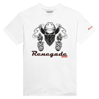 Weißes Shirt mit Rauchenden Colts Druck