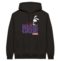 Schwarzer Hoodie mit Comichasendruck