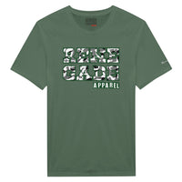 Armygrünes Shirt mit Logodruck