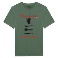Armygrünes Shirt mit Horrordruck