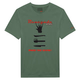 Armygrünes Shirt mit Horrordruck
