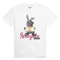 Weißes Shirt mit Hasendruck