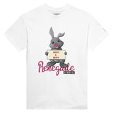 Weißes Shirt mit Hasendruck