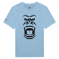 Hellblaues Shirt mit Affendruck