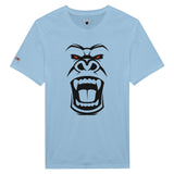 Hellblaues Shirt mit Affendruck