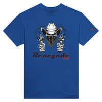 Blaues Shirt mit Rauchenden Colts Druck