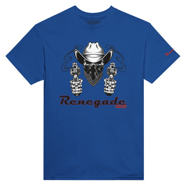 Blaues Shirt mit Rauchenden Colts Druck