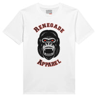 Weißes Shirt mit Gorilladruck