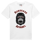 Weißes Shirt mit Gorilladruck