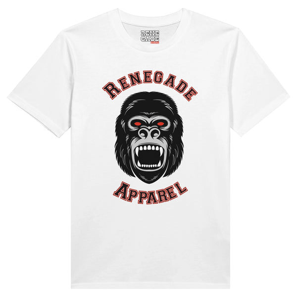 Weißes Shirt mit Gorilladruck