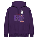 Lila Hoodie mit Comichasendruck