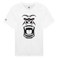 Weißes Shirt mit Affendruck