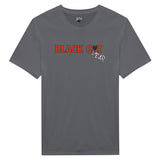 Anthrazit Shirt mit Logodruck