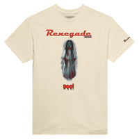 Naturfrabenes Shirt mit Gruseldruck