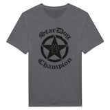 Graues Shirt StarDog Champion Merchandise Logo 1 Druck