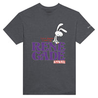 Heathergraues Shirt mit Comichasendruck